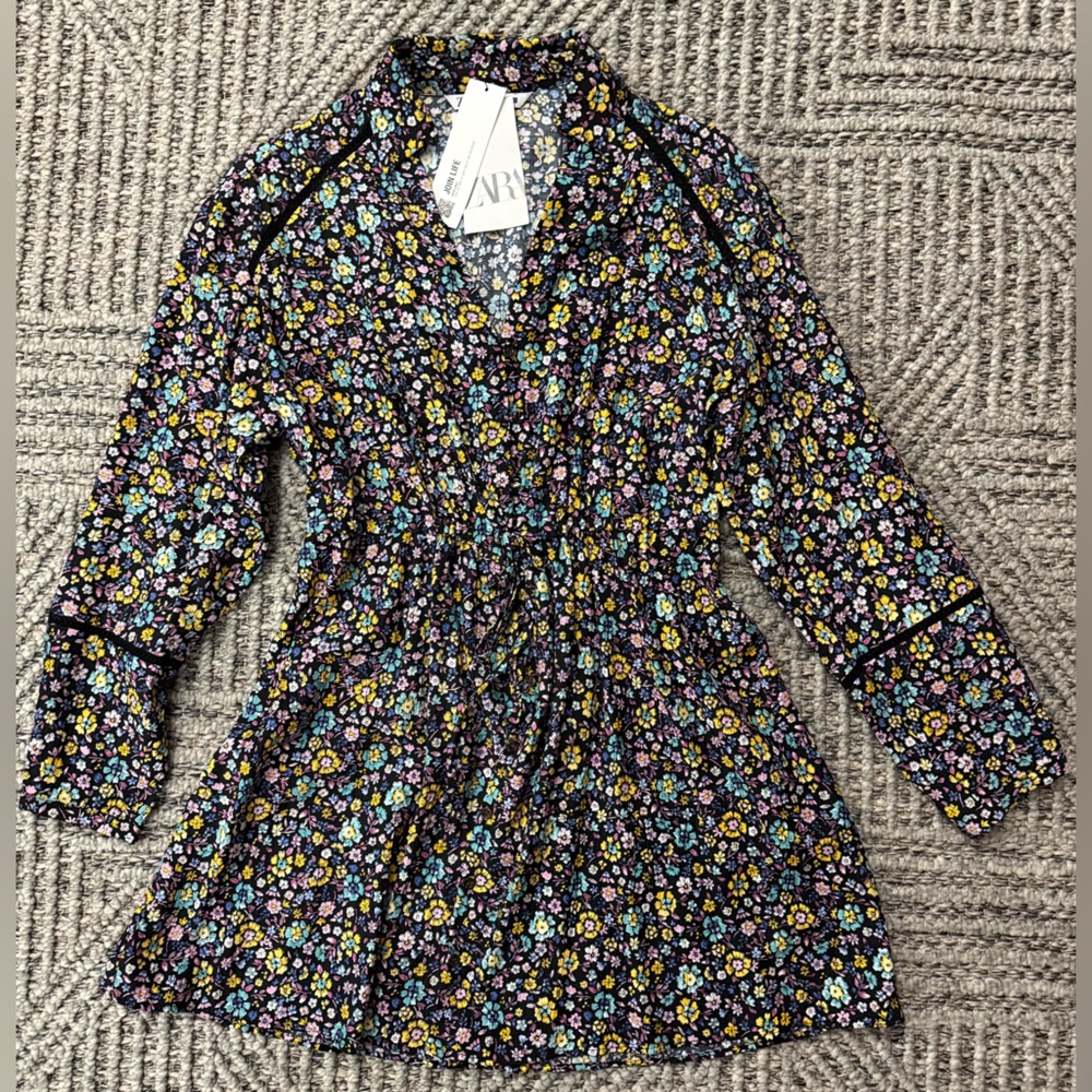 Zara Multicolor Floral Blouse
